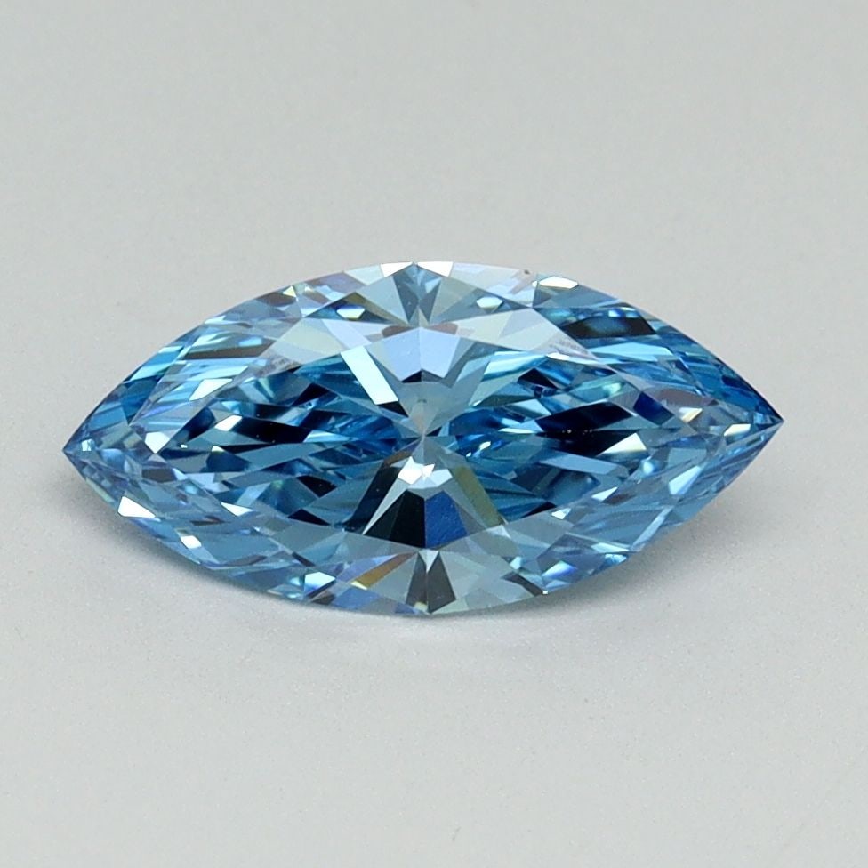 Loose Diamond - MARQUISE 1.03ct Fancy Vivid Blue VVS2