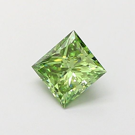 Loose Diamond - PRINCESS 0.7ct Fancy Vivid Green VS1