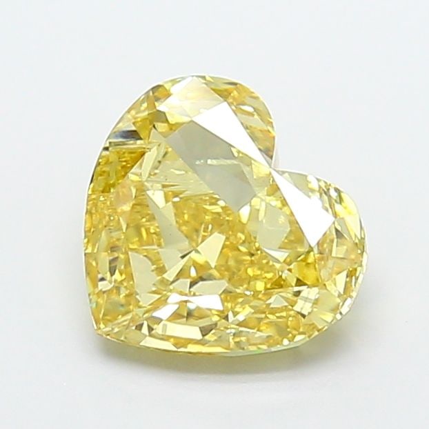 Loose Diamond - HEART 3.01ct Fancy Intense Yellow VS2