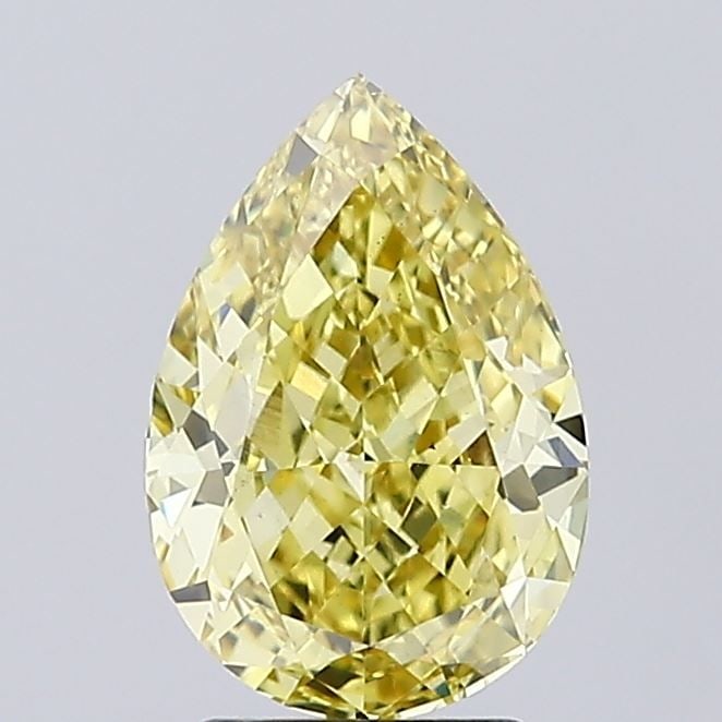 Loose Diamond - PEAR 3.0ct Fancy Intense Yellow VS2