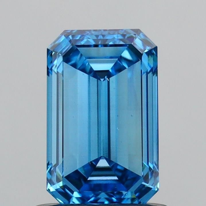 Loose Diamond - EMERALD 1.02ct Fancy Vivid Blue VS1