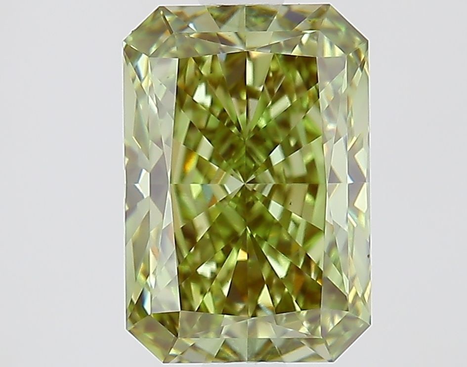 Loose Diamond - RADIANT 1.63ct Fancy Vivid Green VS1
