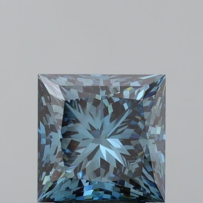 Loose Diamond - PRINCESS 3.12ct Fancy Vivid Blue VS1