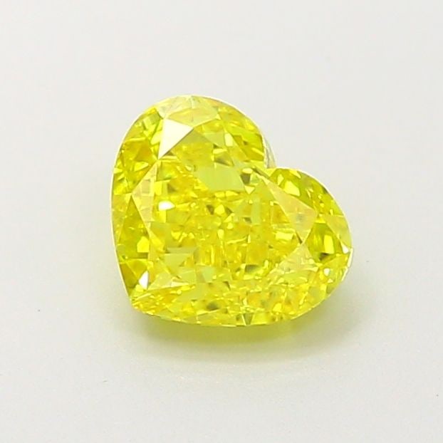 Loose Diamond - HEART 0.83ct Fancy Vivid Yellow VS1: Loose Diamond - HEART 0.83ct Fancy Vivid Yellow VS1 Source: This is a real non-mined Diamond that has been grown in a lab Shape: HEART Carats: 0.83 Color: Fancy Vivid Yellow Certification: IGI Video: