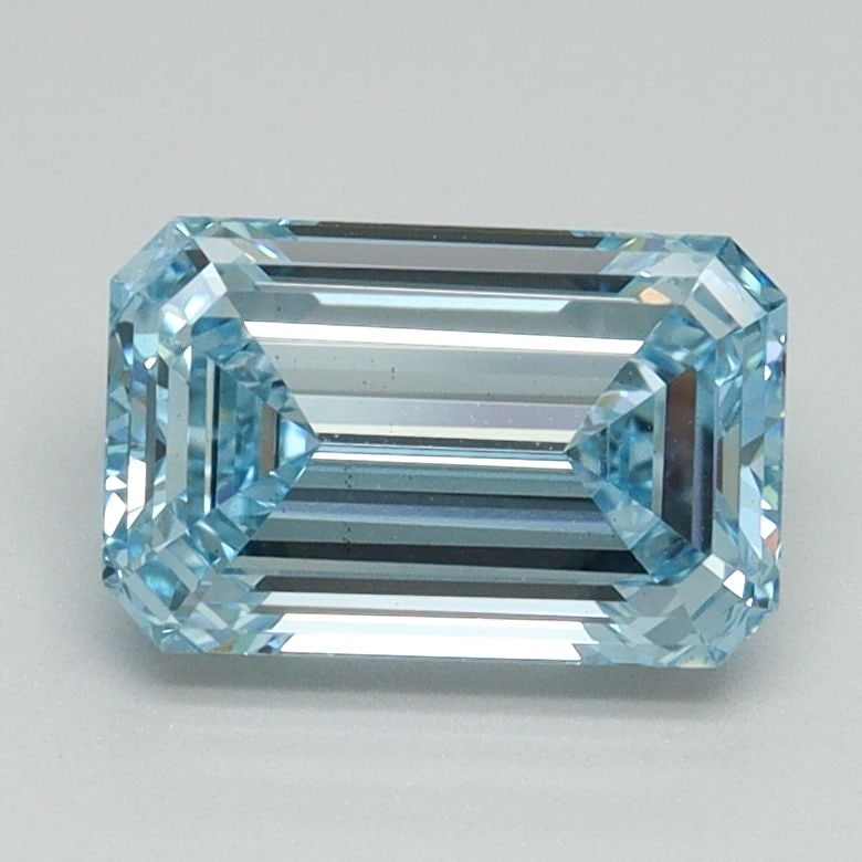Loose Diamond - EMERALD 1.51ct Fancy Intense Blue VS1