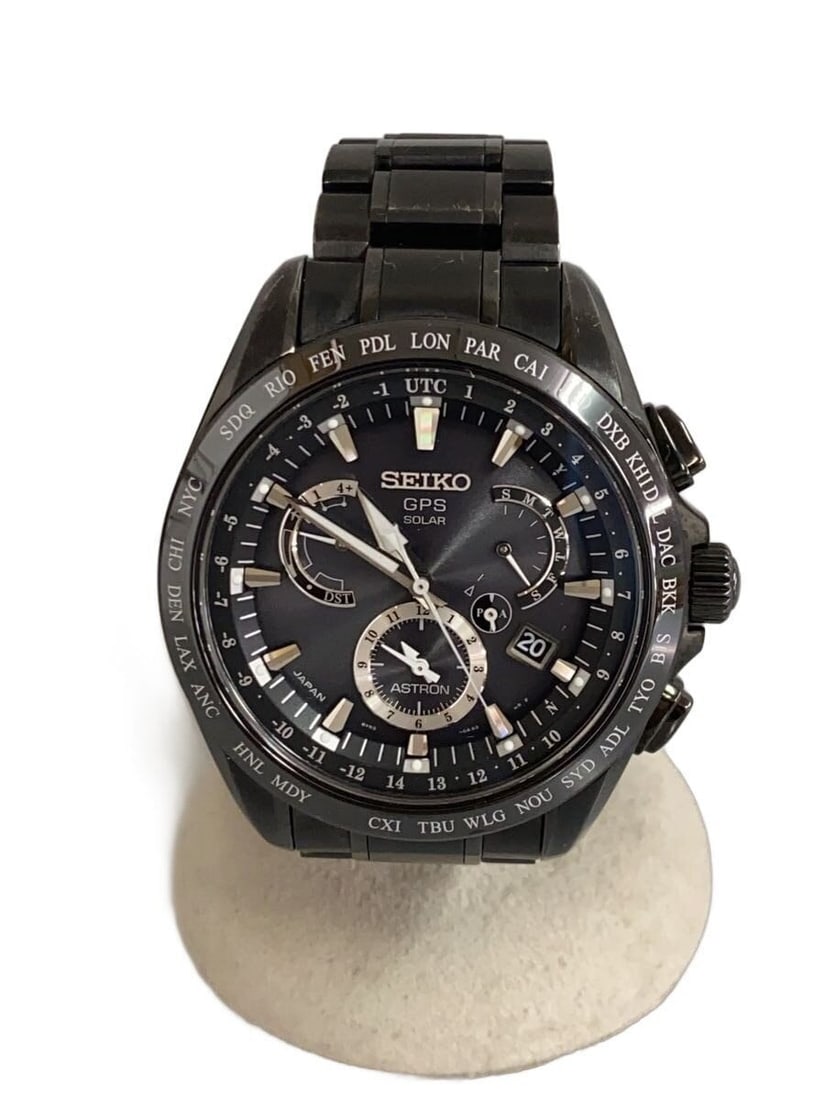 Seiko Astron men's wristwatch 8X53-0AB0-2: Seiko Astron men's wristwatch 8X53-0AB0-2 This SEIKO Astron 8X53-0AB0-2 men's wristwatch features a case and materials sourced from Japan. The watch is pre-owned and graded as B, indicating slight sig