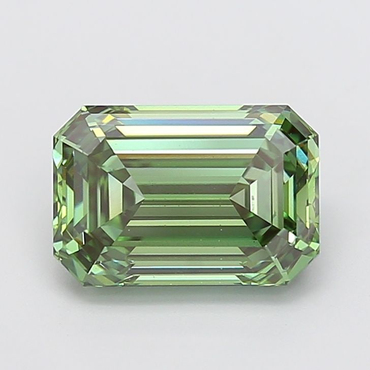 Loose Diamond - EMERALD 4.03ct Fancy Vivid Green VS1