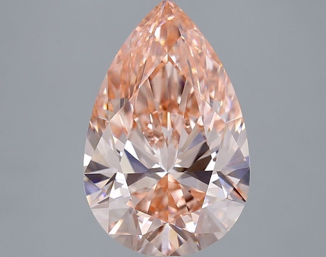 Loose Diamond - PEAR 5.01ct Fancy Intense Pink VS1