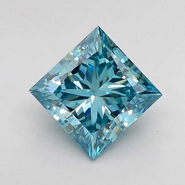 Loose Diamond - PRINCESS 0.99ct Fancy Vivid Blue VVS2