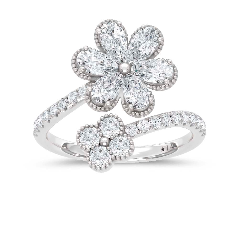 14K White Gold Lab Grown Diamond 1 5/8 Ct.Tw. Fashion Ring