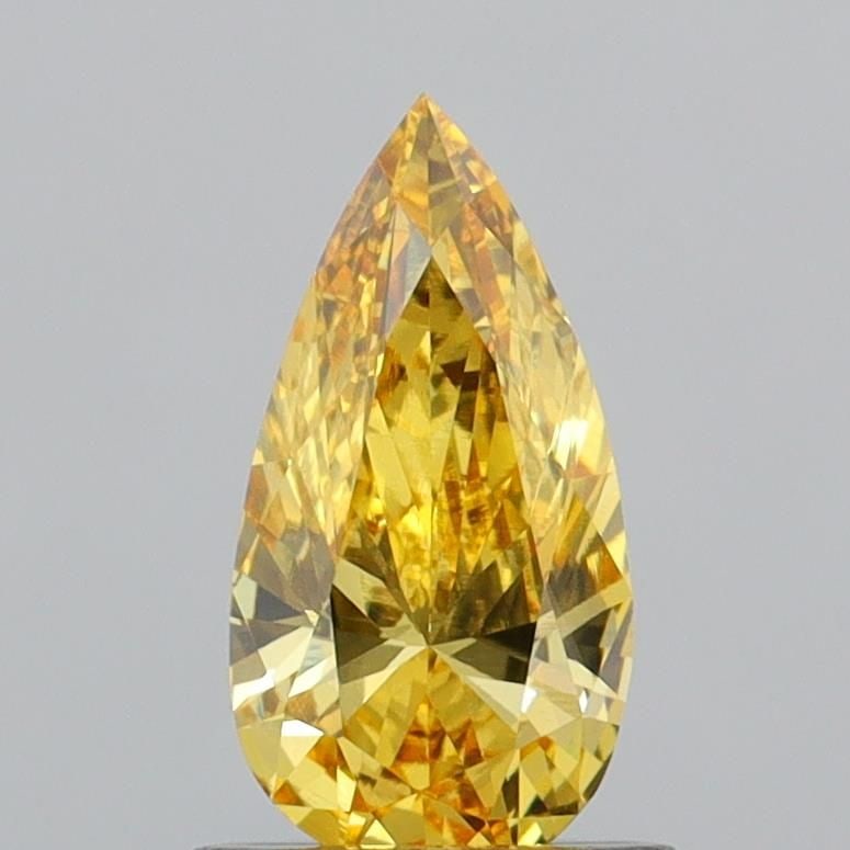 Loose Diamond - PEAR 0.84ct Fancy Vivid Yellow VVS2: Loose Diamond - PEAR 0.84ct Fancy Vivid Yellow VVS2 Source: This is a real non-mined Diamond that has been grown in a lab Shape: PEAR Carats: 0.84 Color: Fancy Vivid Yellow Certification: IGI Video: