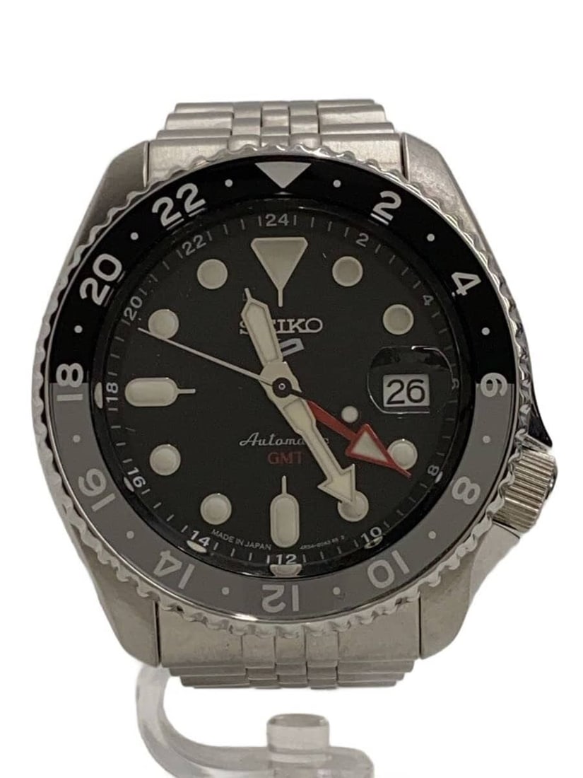 Seiko 5 Sports GMT Men's Stainless Steel Wristwatch