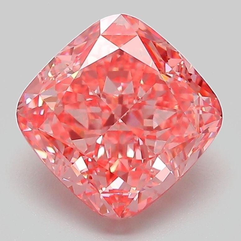 Loose Diamond - CUSHION MODIFIED 3.09ct Fancy Vivid Pink VVS2
