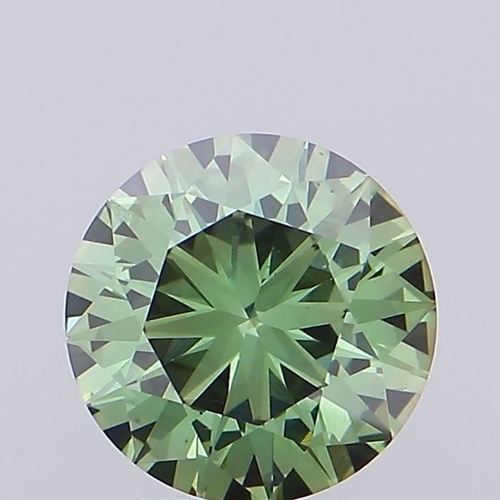 Loose Diamond - ROUND 2.49ct Fancy Vivid Green VS1