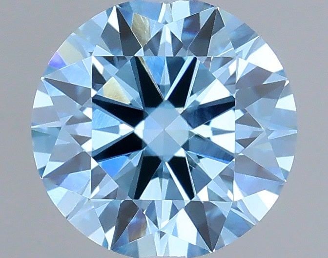 Ideal Loose Diamond - ROUND 0.66ct Fancy Vivid Blue VS1