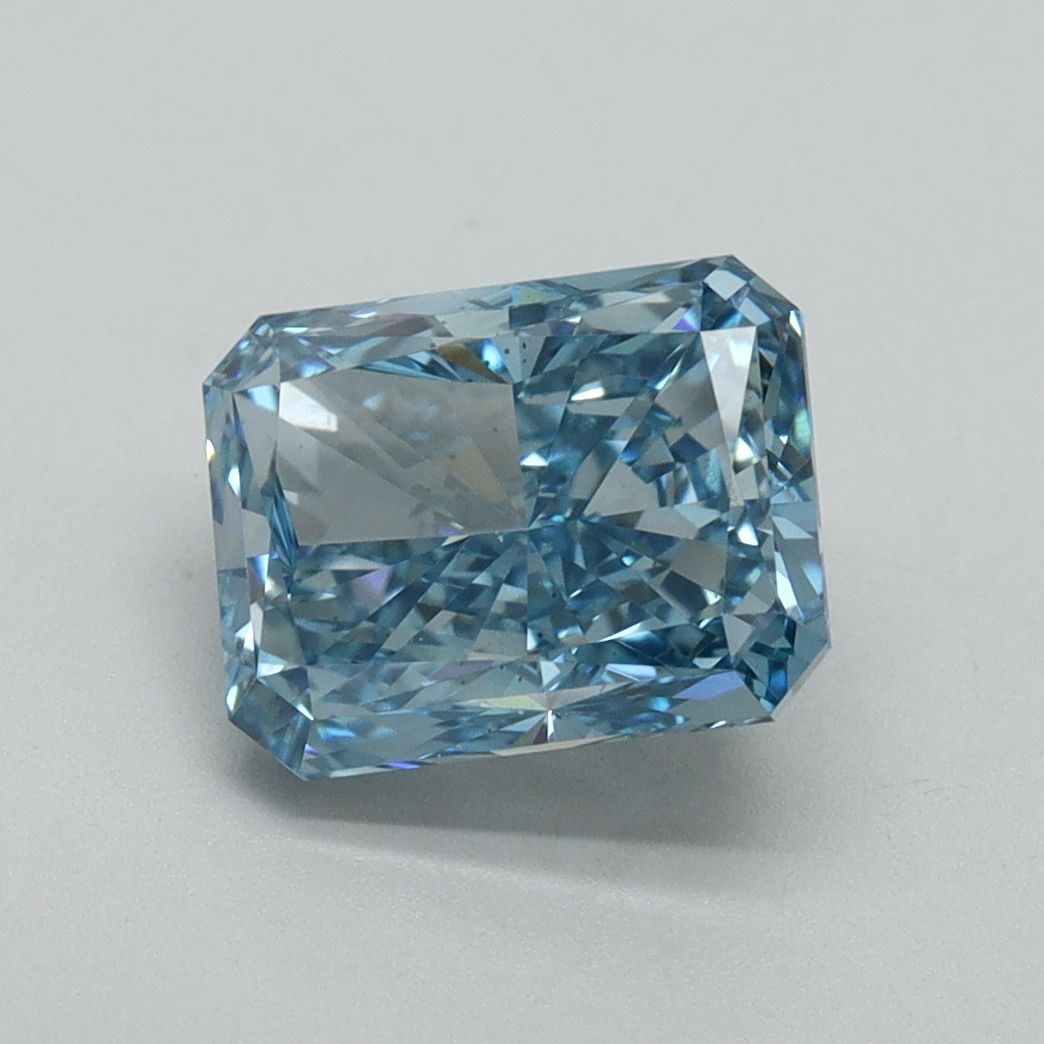 Loose Diamond - RADIANT 2.42ct Fancy Vivid Blue VS2