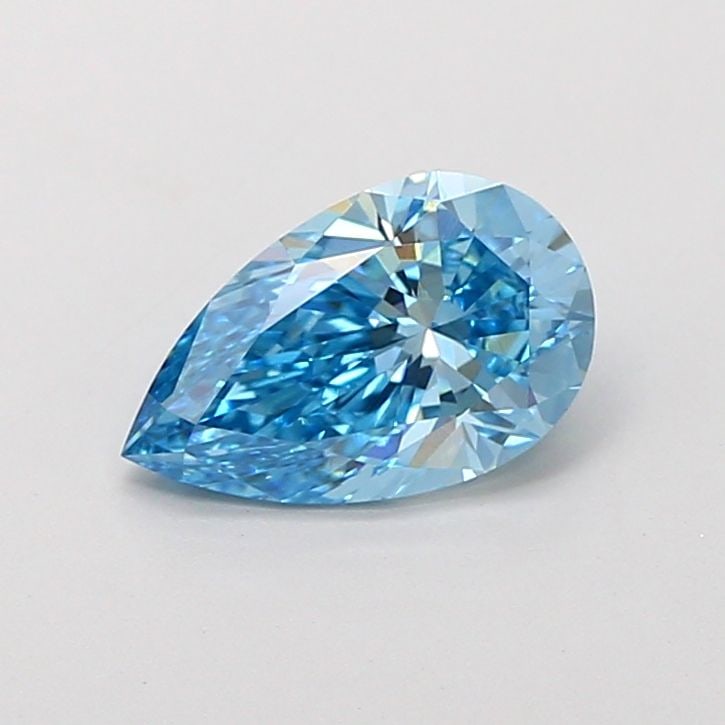 Loose Diamond - PEAR 1.53ct Fancy Vivid Blue VS1: Loose Diamond - PEAR 1.53ct Fancy Vivid Blue VS1 Source: This is a real non-mined Diamond that has been grown in a lab Shape: PEAR Carats: 1.53 Color: Fancy Vivid Blue Certification: IGI Video: