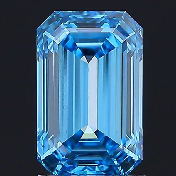 Loose Diamond - EMERALD 2.11ct Fancy Vivid Blue VS2