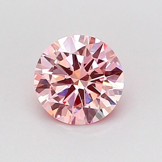 Loose Diamond - ROUND 0.49ct Fancy Intense Pink SI1