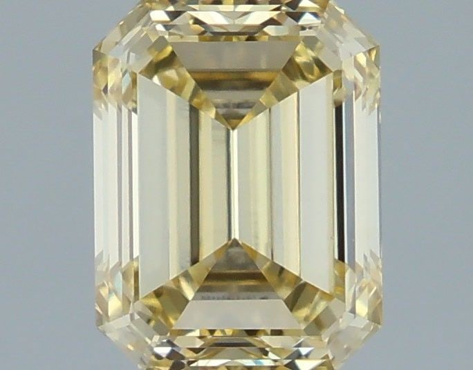 Loose Diamond - EMERALD 1.41ct Fancy Yellow VVS2: Loose Diamond - EMERALD 1.41ct Fancy Yellow VVS2 Source: This is a real non-mined Diamond that has been grown in a lab Shape: EMERALD Carats: 1.41 Color: Fancy Yellow Certification: IGI Video: Video