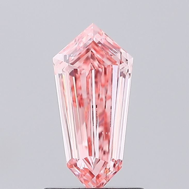 Loose Diamond - SHIELD 0.83ct Fancy Vivid Pink VS1: Loose Diamond - SHIELD 0.83ct Fancy Vivid Pink VS1 Source: This is a real non-mined Diamond that has been grown in a lab Shape: SHIELD Carats: 0.83 Color: Fancy Vivid Pink Certification: IGI Video: