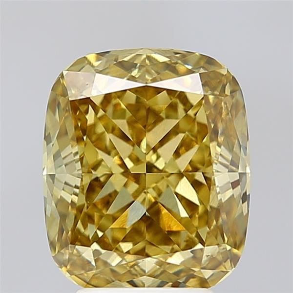 Loose Diamond - CUSHION MODIFIED 4.21ct Fancy Intense Yellow VS1: Loose Diamond - CUSHION MODIFIED 4.21ct Fancy Intense Yellow VS1 Source: This is a real non-mined Diamond that has been grown in a lab Shape: CUSHION MODIFIED Carats: 4.21 Color: Fancy Intense Yellow