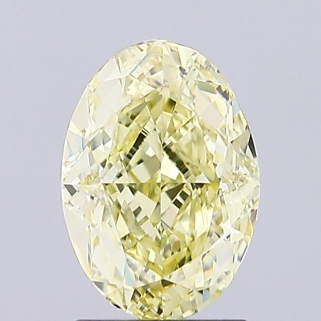 Loose Diamond - OVAL 1.73ct Fancy Light Yellow VS1: Loose Diamond - OVAL 1.73ct Fancy Light Yellow VS1 Source: This is a real non-mined Diamond that has been grown in a lab Shape: OVAL Carats: 1.73 Color: Fancy Light Yellow Certification: IGI Video: