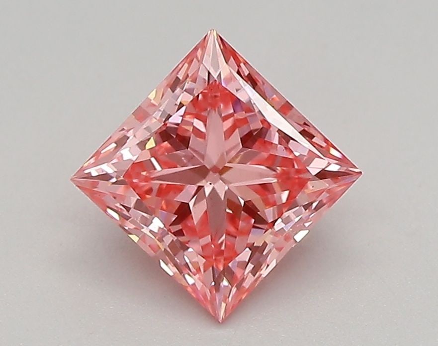 Loose Diamond - PRINCESS 0.95ct Fancy Vivid Pink VS1