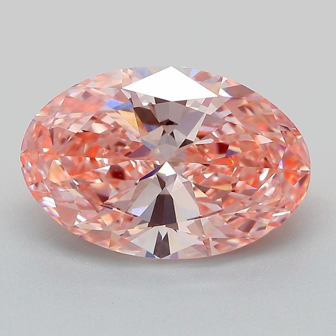 Loose Diamond - OVAL 4.17ct Fancy Vivid Pink VS1