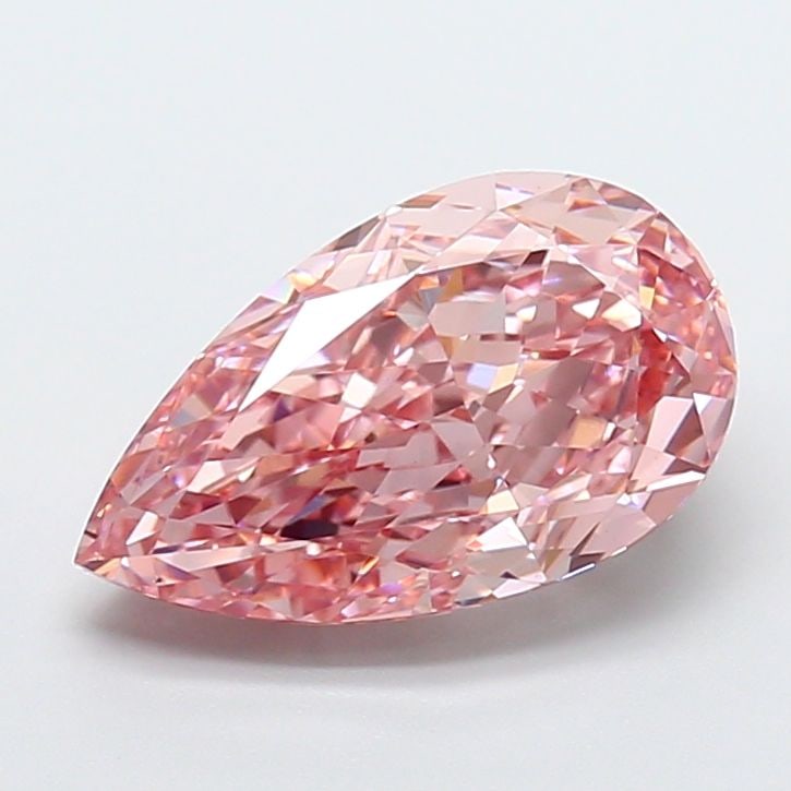 Loose Diamond - PEAR 5.09ct Fancy Vivid Pink VS2