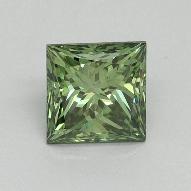 Loose Diamond - PRINCESS 1.19ct Fancy Vivid Green VS2
