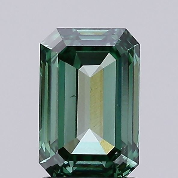 Loose Diamond - EMERALD 1.01ct Fancy Vivid Green VS1