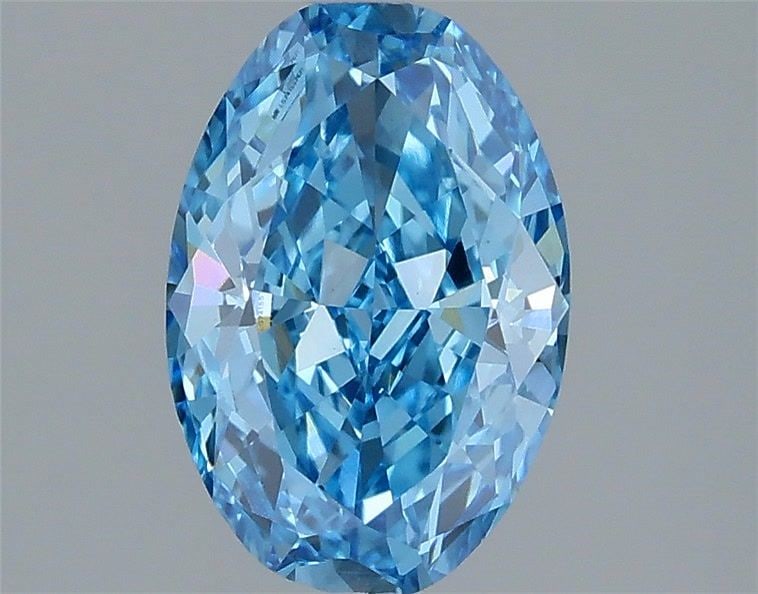 Loose Diamond - OVAL 1.48ct Fancy Vivid Blue VS1