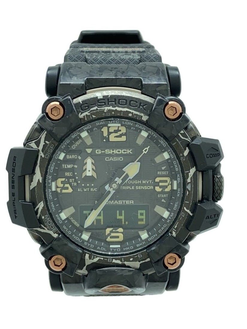 Casio G Shock Mudmaster GWG 2000CR 1AJF Rubber Solar Watch: Casio G Shock Mudmaster GWG 2000CR 1AJF Rubber Solar Watch This Casio G-SHOCK MUDMASTER GWG-2000CR-1AJF is a robust men's wristwatch designed for durability and functionality. Featuring a triple senso