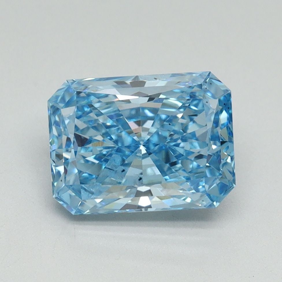 Loose Diamond - RADIANT 1.92ct Fancy Vivid Blue SI1