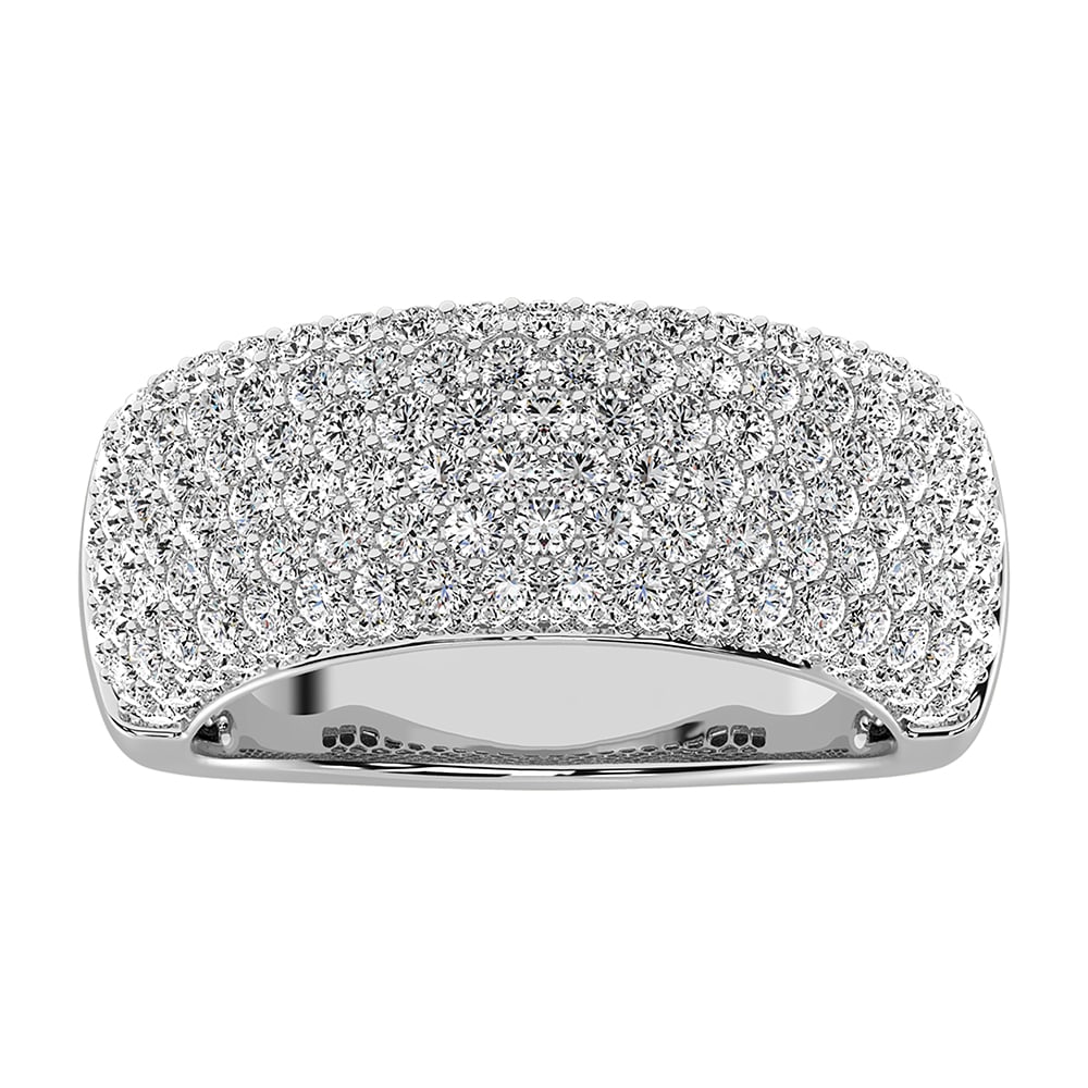 14K White Gold 2 Ct.Tw. Diamond Pave Set Fashion Band (1 of 2)