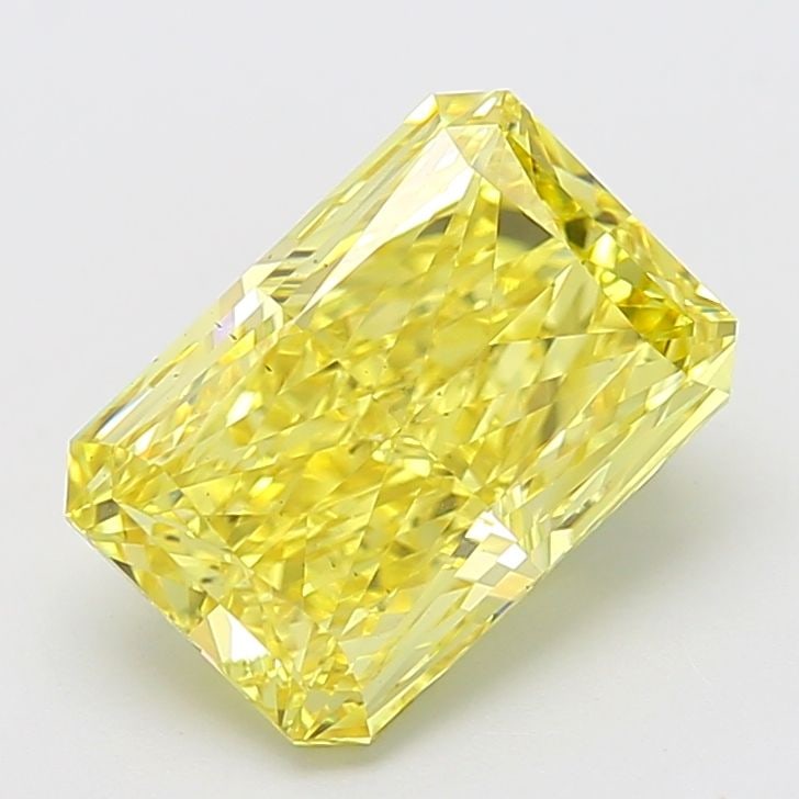 Loose Diamond - RADIANT 5.1ct Fancy Vivid Yellow VS2: Loose Diamond - RADIANT 5.1ct Fancy Vivid Yellow VS2 Source: This is a real non-mined Diamond that has been grown in a lab Shape: RADIANT Carats: 5.1 Color: Fancy Vivid Yellow Certification: IGI Video
