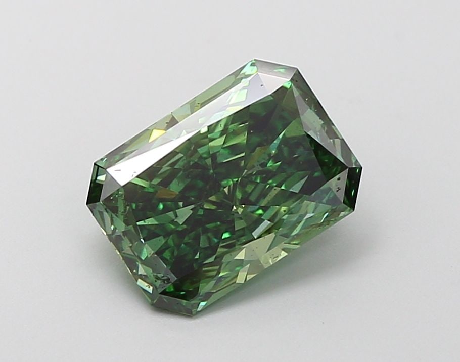 Loose Diamond - RADIANT 2.07ct Fancy Vivid Green VS2