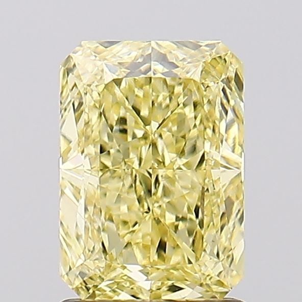 Loose Diamond - RADIANT 1.51ct Fancy Vivid Yellow VVS2: Loose Diamond - RADIANT 1.51ct Fancy Vivid Yellow VVS2 Source: This is a real non-mined Diamond that has been grown in a lab Shape: RADIANT Carats: 1.51 Color: Fancy Vivid Yellow Certification: IGI Vi