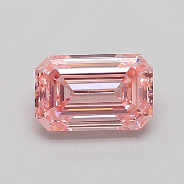Loose Diamond - EMERALD 0.82ct Fancy Intense Pink VS1