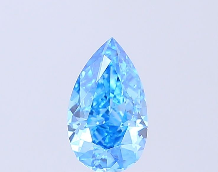 Loose Diamond - PEAR 0.91ct Fancy Vivid Blue VS1