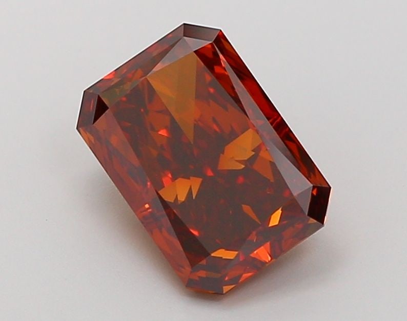 Loose Diamond - RADIANT 2.52ct Fancy Vivid Orange VS1