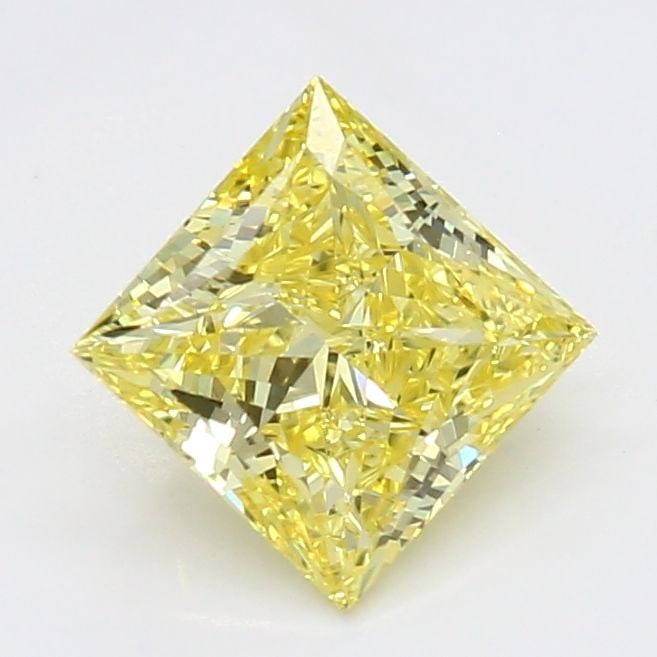 Loose Diamond - PRINCESS 0.81ct Fancy Vivid Yellow VS1: Loose Diamond - PRINCESS 0.81ct Fancy Vivid Yellow VS1 Source: This is a real non-mined Diamond that has been grown in a lab Shape: PRINCESS Carats: 0.81 Color: Fancy Vivid Yellow Certification: NONE 