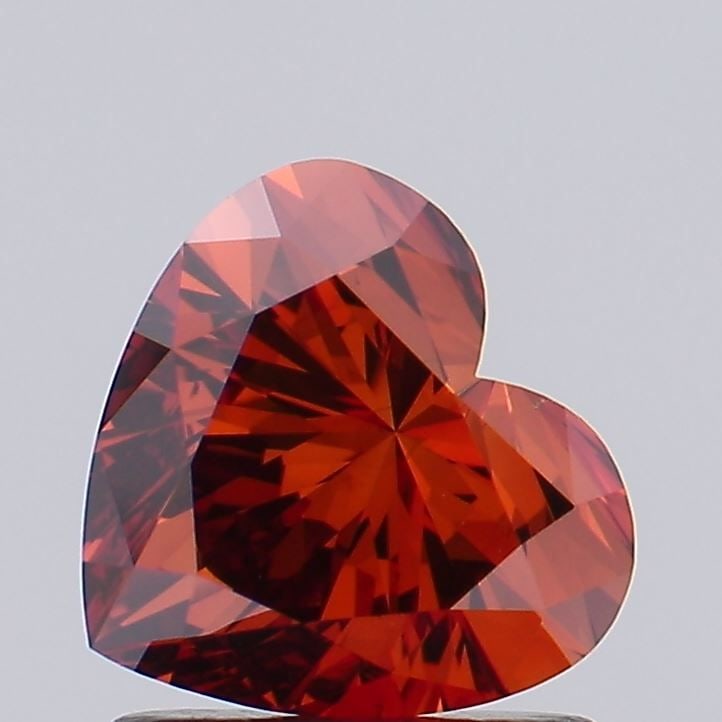 Loose Diamond - HEART 1.12ct Fancy Vivid Orange VS1
