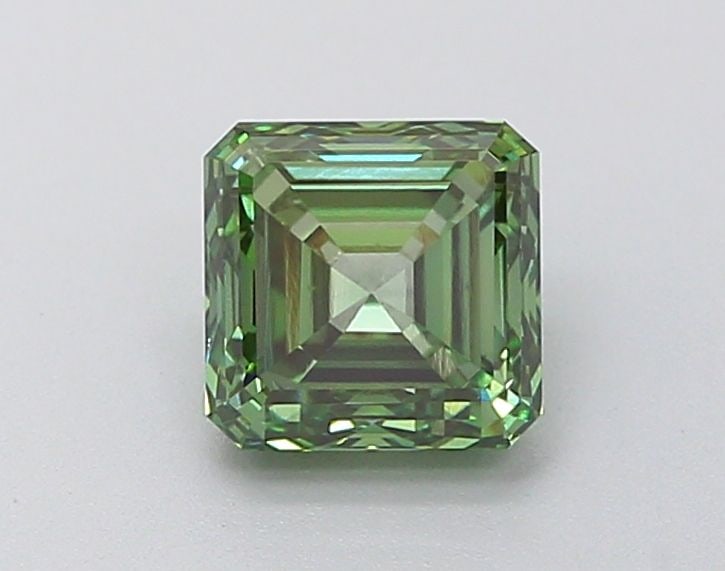 Loose Diamond - SQUARE EMERALD 1.18ct Fancy Vivid Green VS2