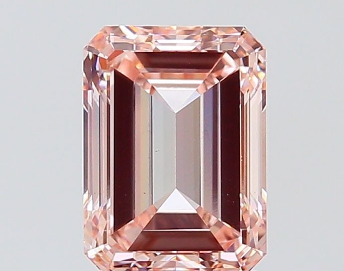 Loose Diamond - EMERALD 3.01ct Fancy Intense Pink VS1