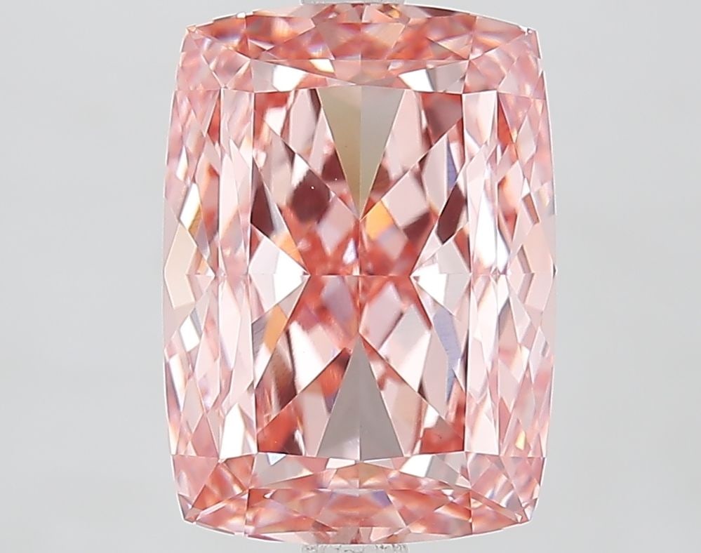 Loose Diamond - CUSHION MODIFIED 5.11ct Fancy Vivid Pink VVS2