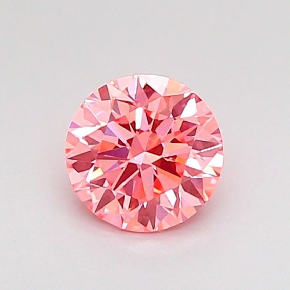 Loose Diamond - ROUND 0.53ct Fancy Vivid Pink VVS2