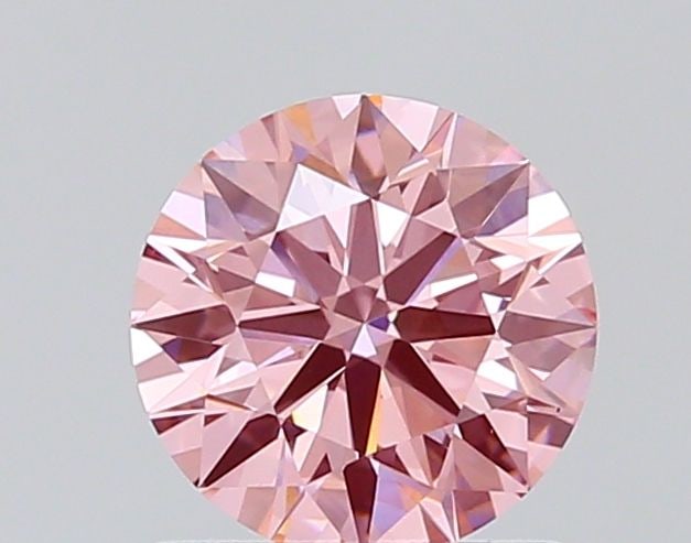 Loose Diamond - ROUND 0.84ct Fancy Vivid Pink VS1
