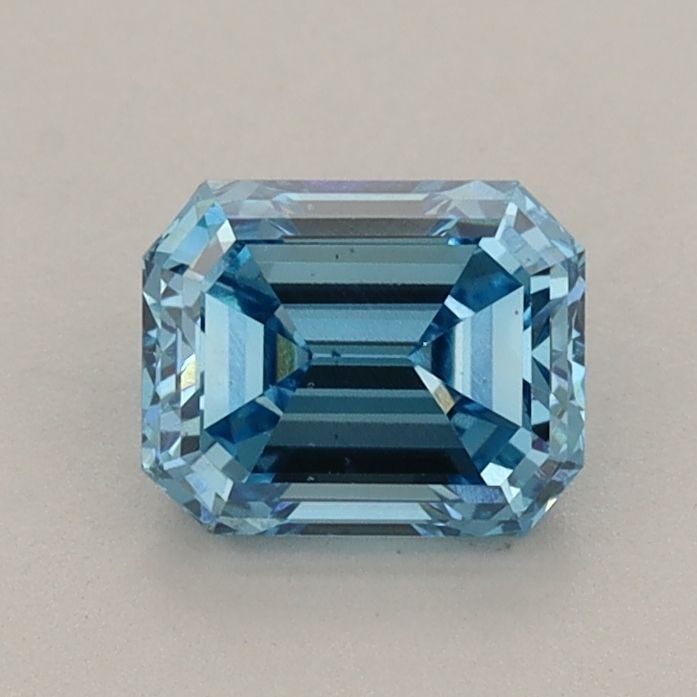 Loose Diamond - EMERALD 0.95ct Fancy Vivid Blue VS2